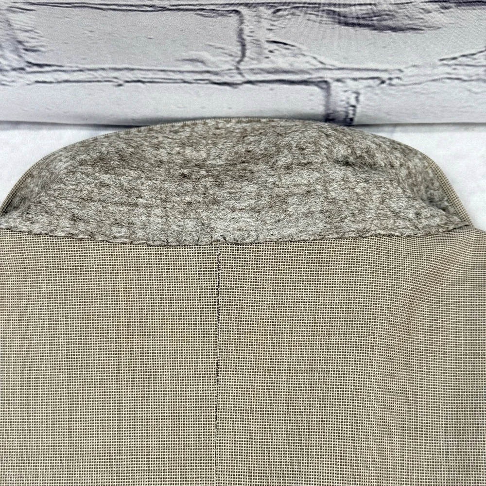 Brooks Brothers 1818 Madison Saxxon Tan Wool Blazer USA Size‎ 39R Single Vent